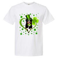 Funny Puppy Shamrock Bernese Mountain Dog St Patricks Day Premium Garment-Dyed Heavyweight T-Shirt