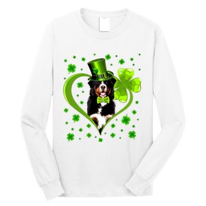 Funny Puppy Shamrock Bernese Mountain Dog St Patricks Day Premium Long Sleeve Shirt