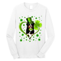 Funny Puppy Shamrock Bernese Mountain Dog St Patricks Day Premium Long Sleeve Shirt