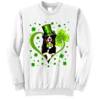 Funny Puppy Shamrock Bernese Mountain Dog St Patricks Day Premium Sweatshirt