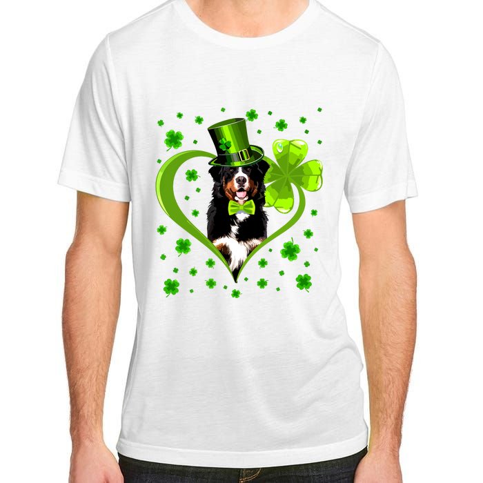 Funny Puppy Shamrock Bernese Mountain Dog St Patricks Day Premium Adult ChromaSoft Performance T-Shirt