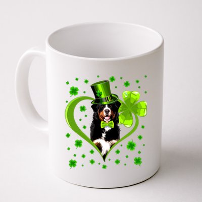 Funny Puppy Shamrock Bernese Mountain Dog St Patricks Day Premium Coffee Mug