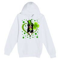 Funny Puppy Shamrock Bernese Mountain Dog St Patricks Day Premium Premium Pullover Hoodie