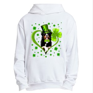 Funny Puppy Shamrock Bernese Mountain Dog St Patricks Day Premium Urban Pullover Hoodie