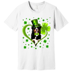 Funny Puppy Shamrock Bernese Mountain Dog St Patricks Day Premium Premium T-Shirt