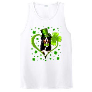 Funny Puppy Shamrock Bernese Mountain Dog St Patricks Day Premium PosiCharge Competitor Tank