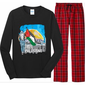 Free Palestine Save Gaza Gift Long Sleeve Pajama Set