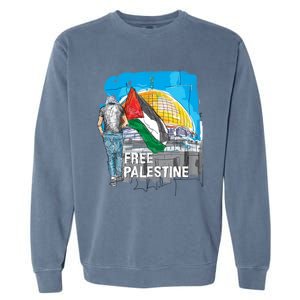 Free Palestine Save Gaza Gift Garment-Dyed Sweatshirt