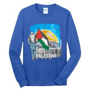 Free Palestine Save Gaza Gift Tall Long Sleeve T-Shirt