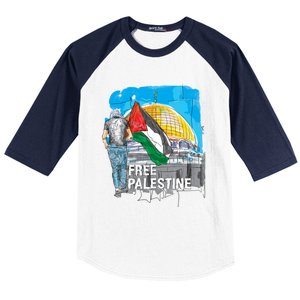 Free Palestine Save Gaza Gift Baseball Sleeve Shirt