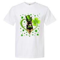 Funny Puppy Shamrock German Shepherd Dog St Patricks Day Garment-Dyed Heavyweight T-Shirt