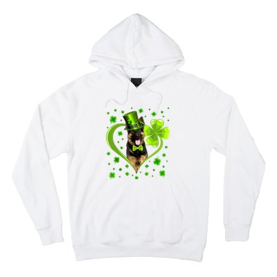 Funny Puppy Shamrock German Shepherd Dog St Patricks Day Hoodie