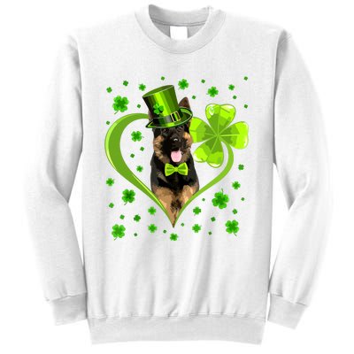 Funny Puppy Shamrock German Shepherd Dog St Patricks Day Sweatshirt