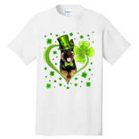 Funny Puppy Shamrock German Shepherd Dog St Patricks Day Tall T-Shirt