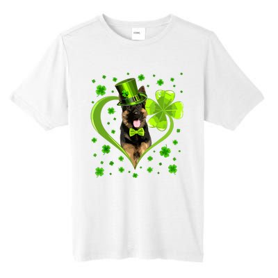 Funny Puppy Shamrock German Shepherd Dog St Patricks Day Tall Fusion ChromaSoft Performance T-Shirt