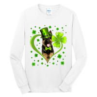 Funny Puppy Shamrock German Shepherd Dog St Patricks Day Tall Long Sleeve T-Shirt