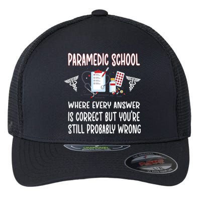 Funny Paramedic School Future Emt Student Emt School Gift Flexfit Unipanel Trucker Cap