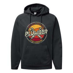 Funny Plumbing Saying Pipefitter & Plumber Performance Fleece Hoodie