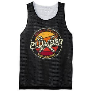 Funny Plumbing Saying Pipefitter & Plumber Mesh Reversible Basketball Jersey Tank