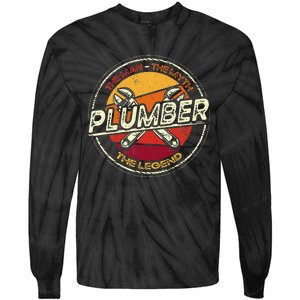 Funny Plumbing Saying Pipefitter & Plumber Tie-Dye Long Sleeve Shirt