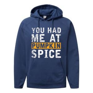 Funny Pumpkin Spice Halloween Gift Spooky Pumpkin Performance Fleece Hoodie