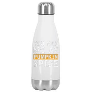 Funny Pumpkin Spice Halloween Gift Spooky Pumpkin Stainless Steel Insulated Water Bottle