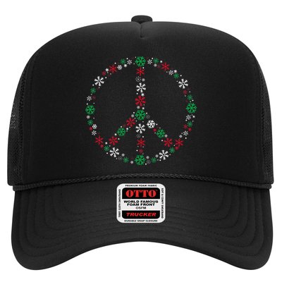 Festive Peace Sign Snowflakes Christmas Decor for a Fun Holiday Season Hat