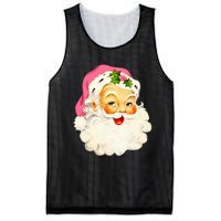 Festive Pink Santa Claus Christmas Pajamas Mesh Reversible Basketball Jersey Tank