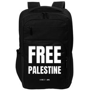 Free Palestine Support Palestine People Impact Tech Backpack