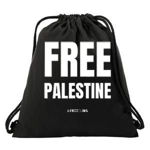 Free Palestine Support Palestine People Drawstring Bag