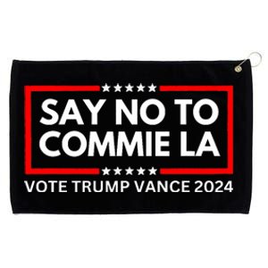 Funny Political Say No To Commie La Vote Trump Vance 2024 Grommeted Golf Towel