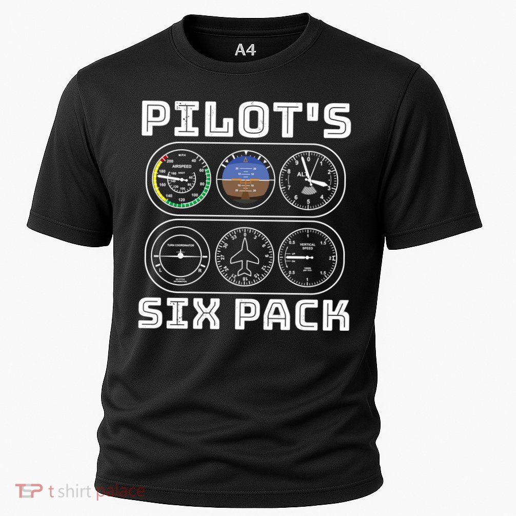 Fun Pilots Sixpack Flight Instruts Six Pack Great Gift Performance Shirt