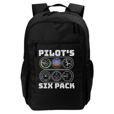 Fun Pilots Sixpack Flight Instruts Six Pack Great Gift Backpack