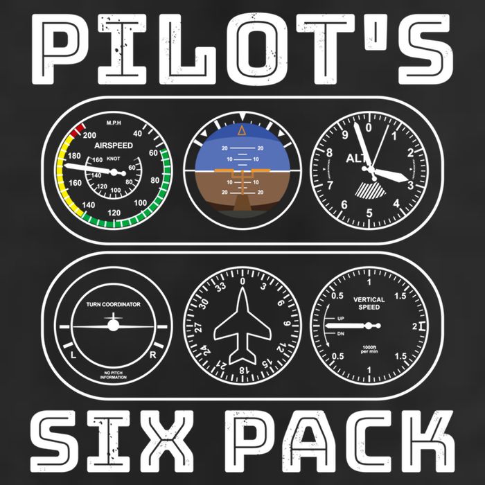 Fun Pilots Sixpack Flight Instruts Six Pack Great Gift Adult Drive Performance Visor