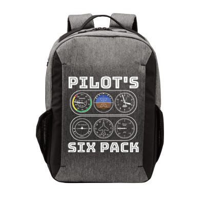 Fun Pilots Sixpack Flight Instruts Six Pack Great Gift Vector Backpack