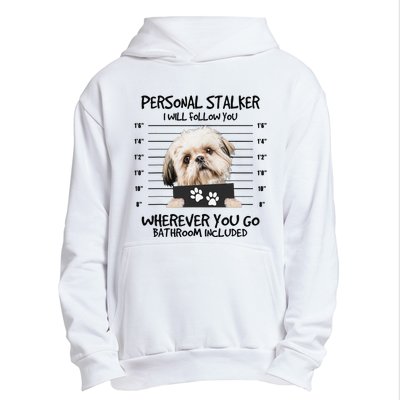 Funny Personal Stalker Shih Tzu Dog Lover Urban Pullover Hoodie