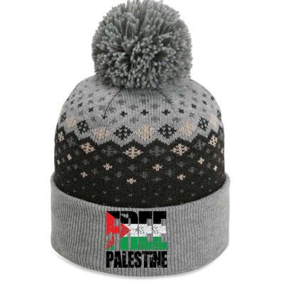 Free Palestine Support Palestine Gaza Jerusalem The Baniff Cuffed Pom Beanie