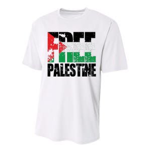 Free Palestine Support Palestine Gaza Jerusalem Performance Sprint T-Shirt