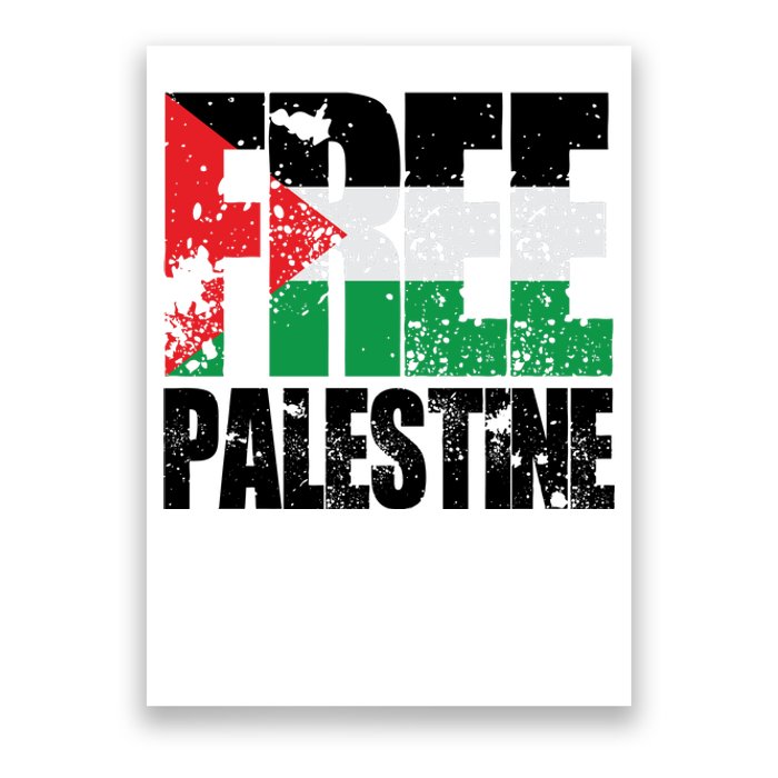 Free Palestine Support Palestine Gaza Jerusalem Poster