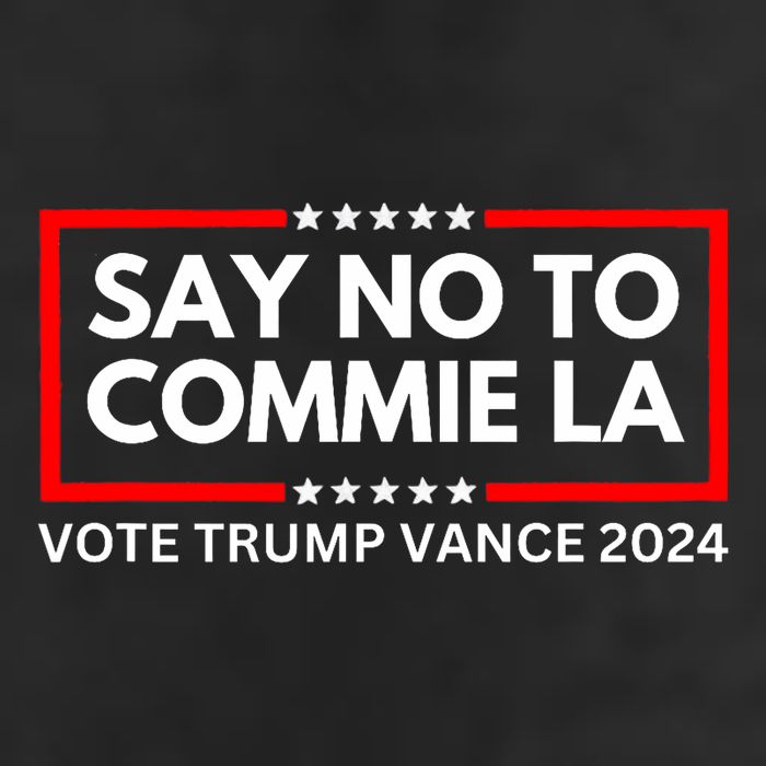 Funny Political Say No To Commie La Vote Trump Vance 2024 7 Panel Mesh Trucker Snapback Hat