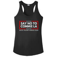 Funny Political Say No To Commie La Vote Trump Vance 2024 Ladies PosiCharge Competitor Racerback Tank