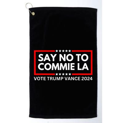 Funny Political Say No To Commie La Vote Trump Vance 2024 Golf Towel