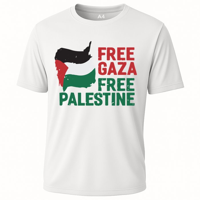Free Palestine Stand With Palestine Activist Equality Cooling Performance Crew T-Shirt