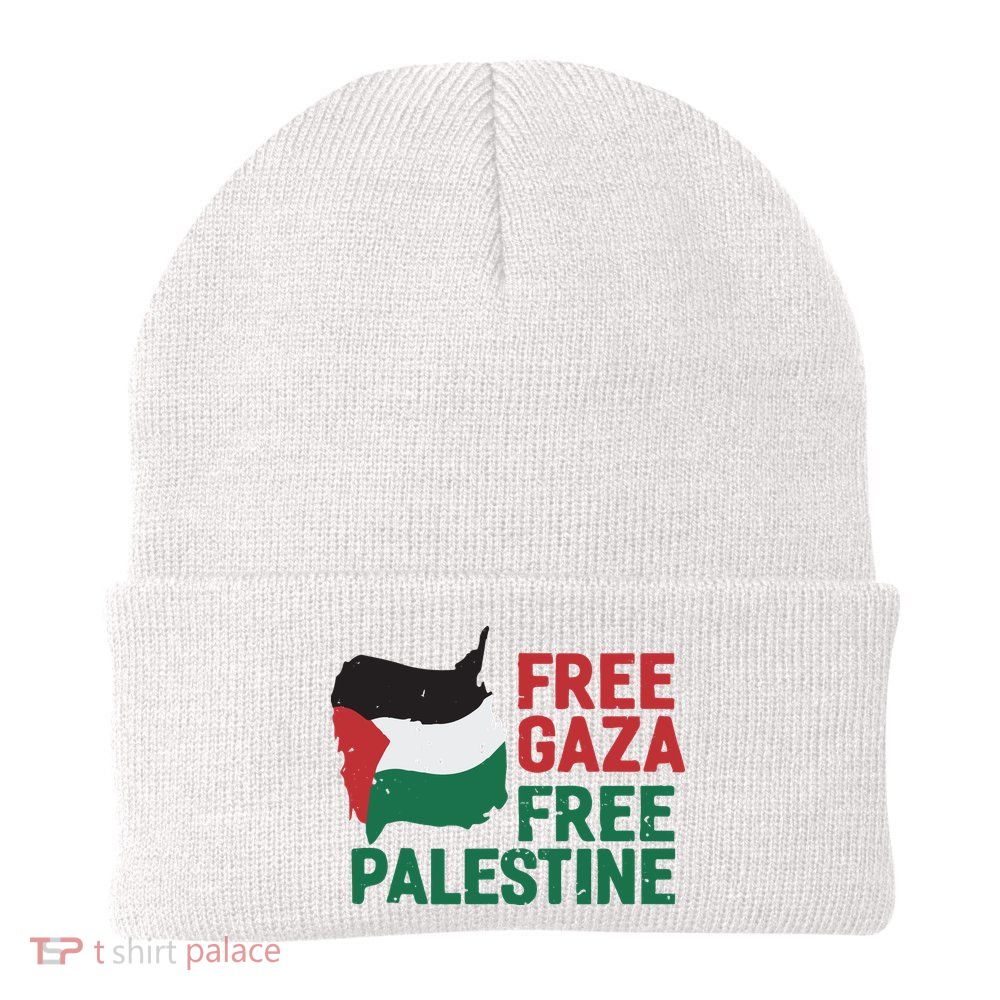 Free Palestine Stand With Palestine Activist Equality Beanie