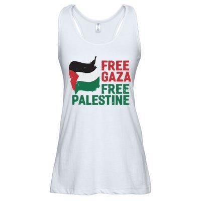 Free Palestine Stand With Palestine Activist Equality Ladies Essential Flowy Tank