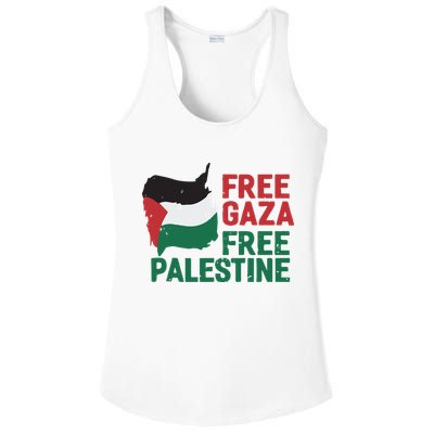 Free Palestine Stand With Palestine Activist Equality Ladies PosiCharge Competitor Racerback Tank