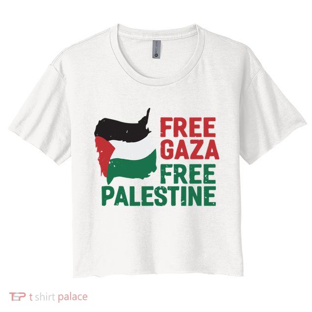 Free Palestine Stand With Palestine Activist Equality Crop Top