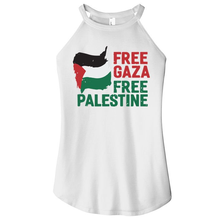Free Palestine Stand With Palestine Activist Equality Women's Perfect Tri Rocker Tank