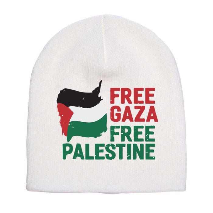 Free Palestine Stand With Palestine Activist Equality Short Acrylic Beanie