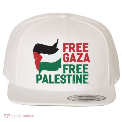 Free Palestine Stand With Palestine Activist Equality Wool Snapback Cap